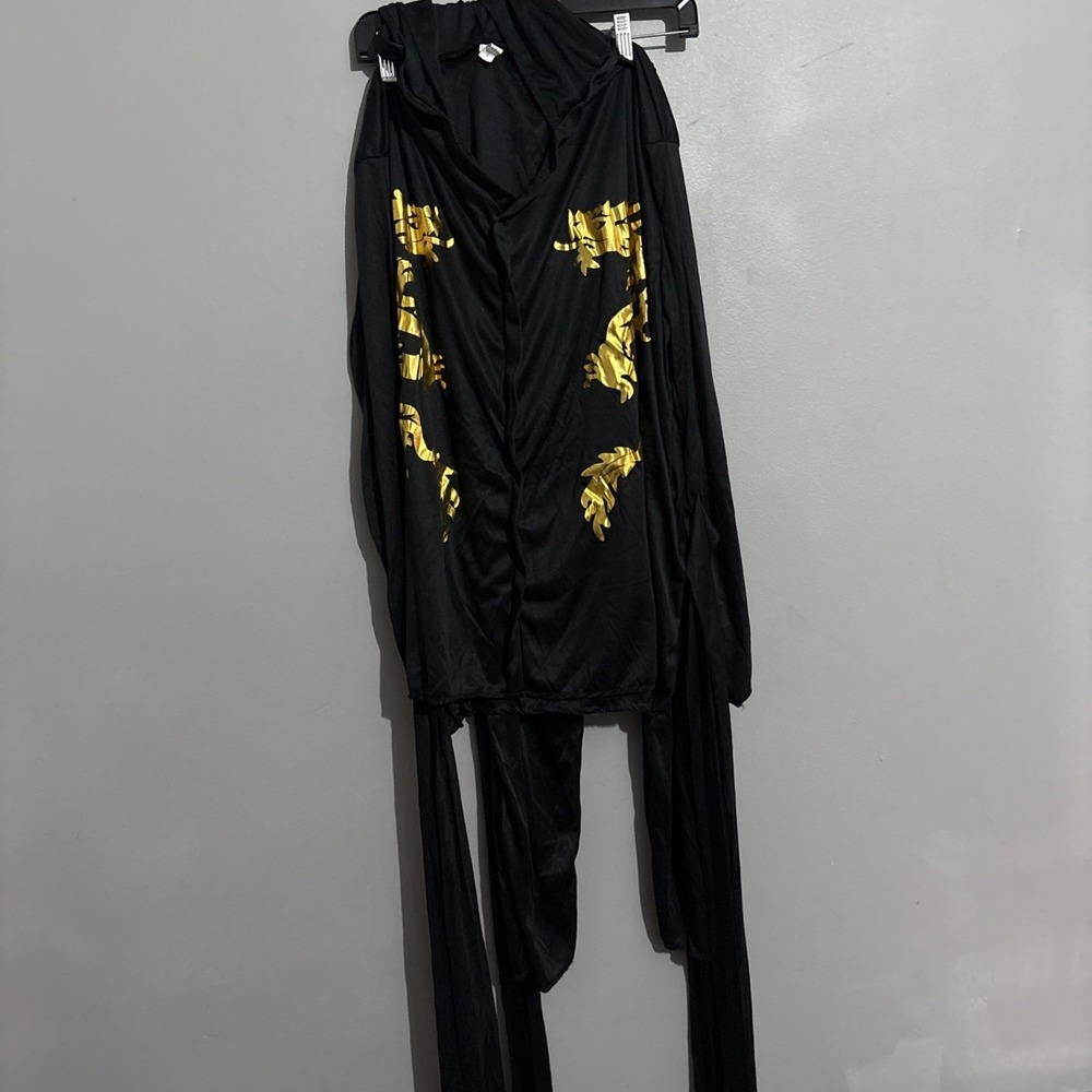 Black Dragon Ninja Costume Adult Standard Size Halloween